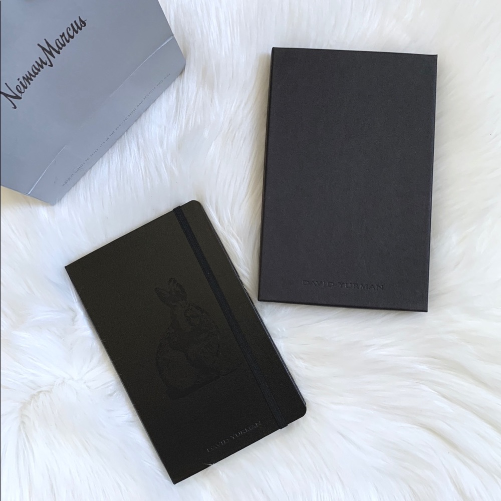 David Yurman Black Leather Notebook - Picture 2 of 6